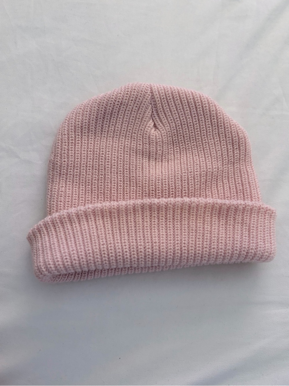 Women’s Pink Knit Beanie Hat